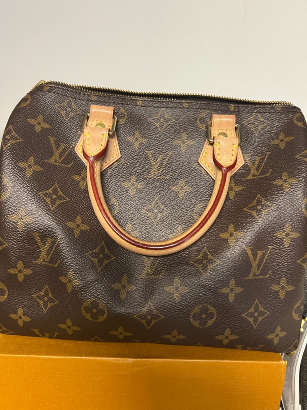 Louis Vuitton Monogram Canvas Satchel in Brown and Tan